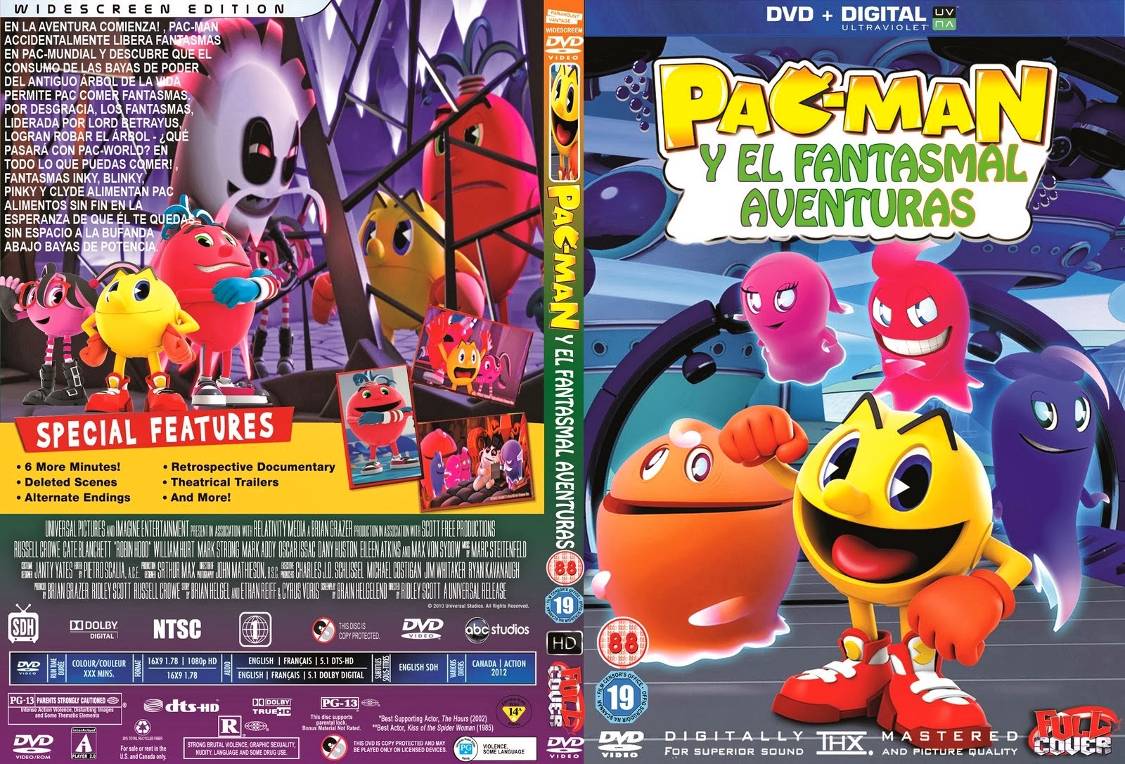 Andrea libman (actor), ashleigh ball (actor), moto sakakibara (director) rated: Cover PacMan And The Ghostly Adventures dvd