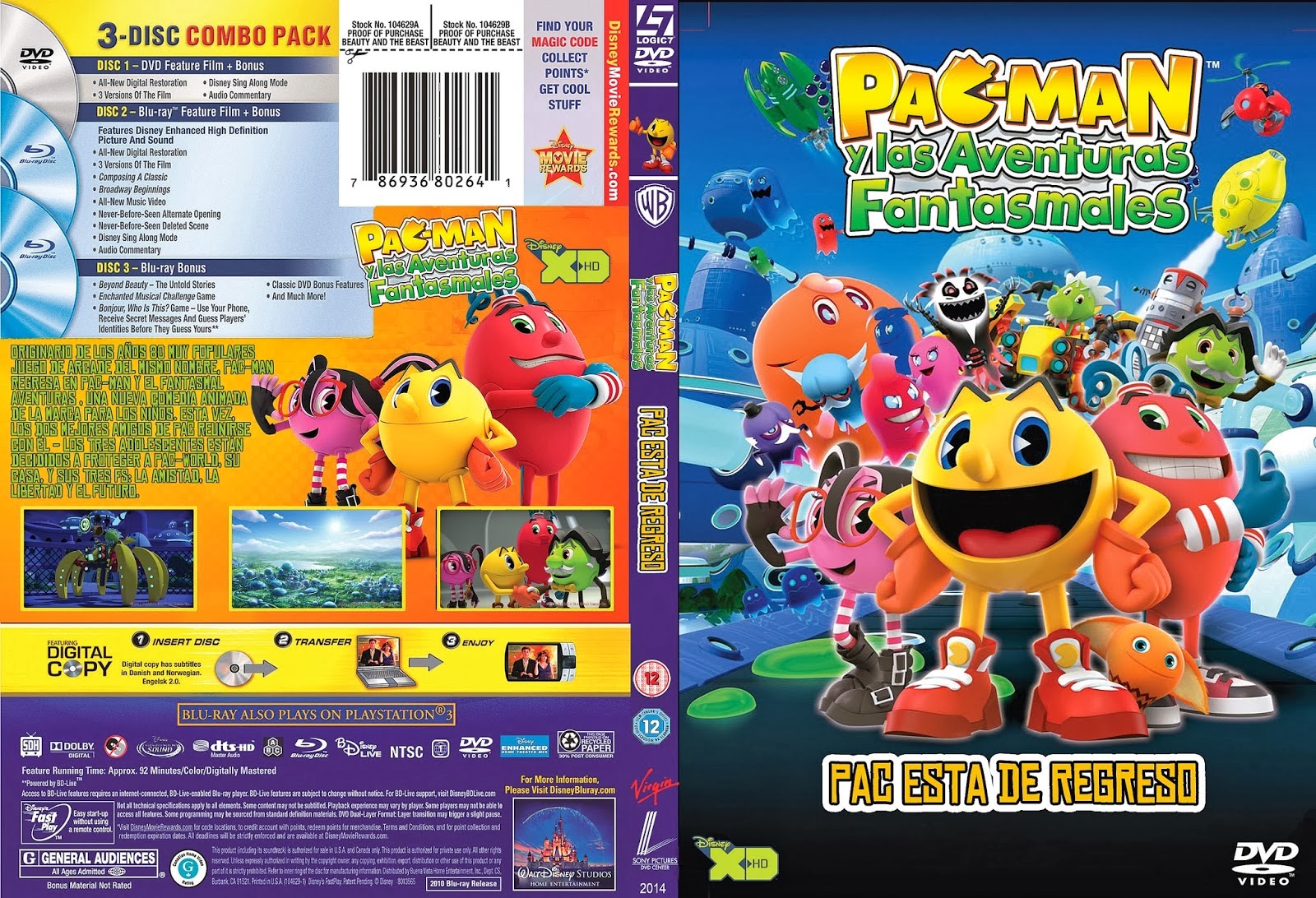 1.phase 4 films logo 2.kaboom! Cover PacMan And The Ghostly Adventures dvd
