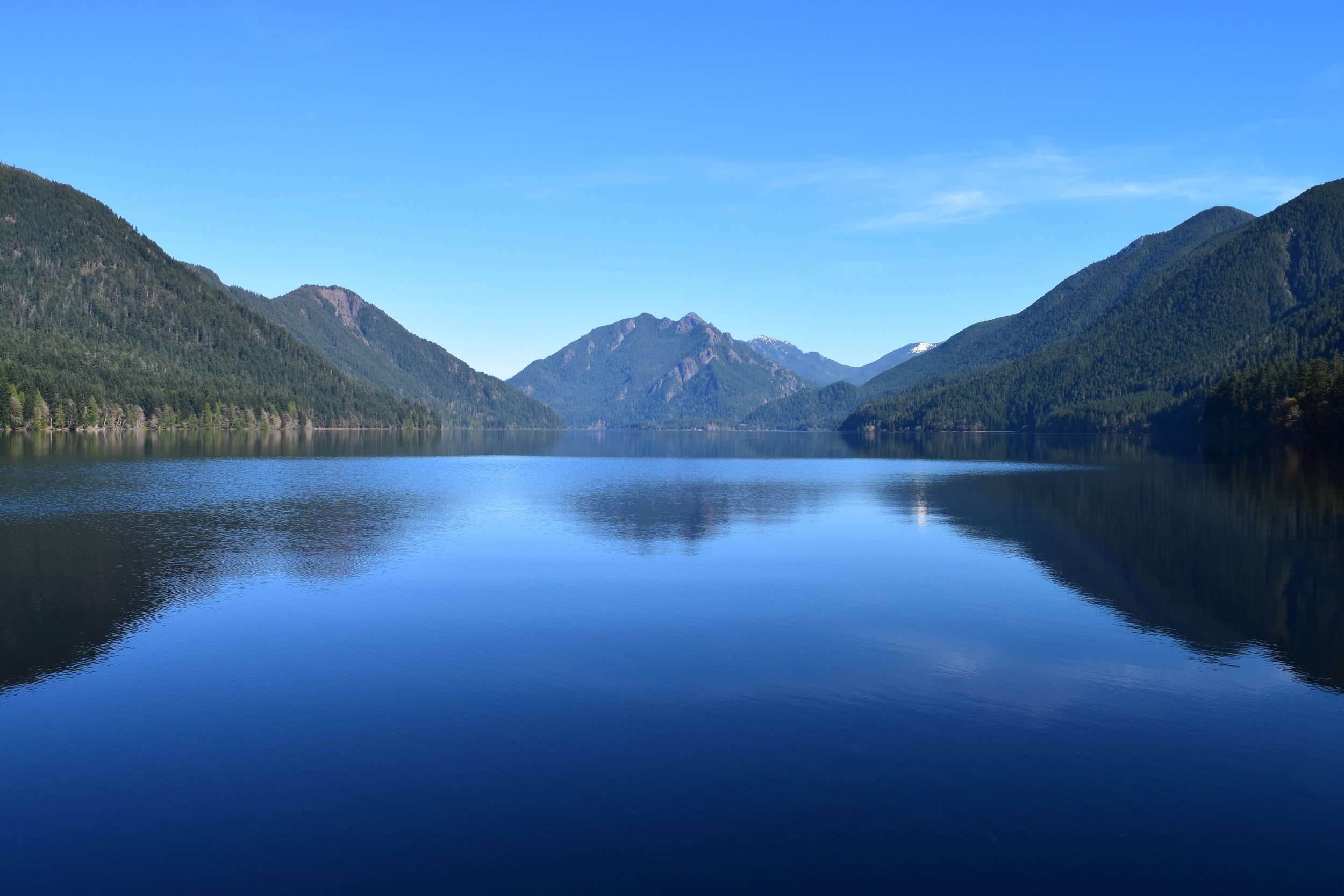 The pristine waters of this deep, glacially carved lake make it an ideal destination for those in search of natural beauty. Lake Crescent in Olympic National Park Olympic Hiking Co.