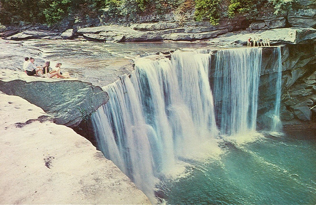 Web cumberland falls state resort park cumberland falls © jason vickers cumberland falls, sometimes called the little niagara, the niagara of the south, or the great falls, is a large waterfall on the cumberland river in southeastern kentucky. Vintage Travel Postcards Cumberland Falls State Park, Kentucky